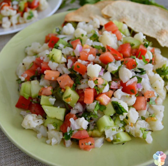 Nutrasana Receta Ceviche de coliflor